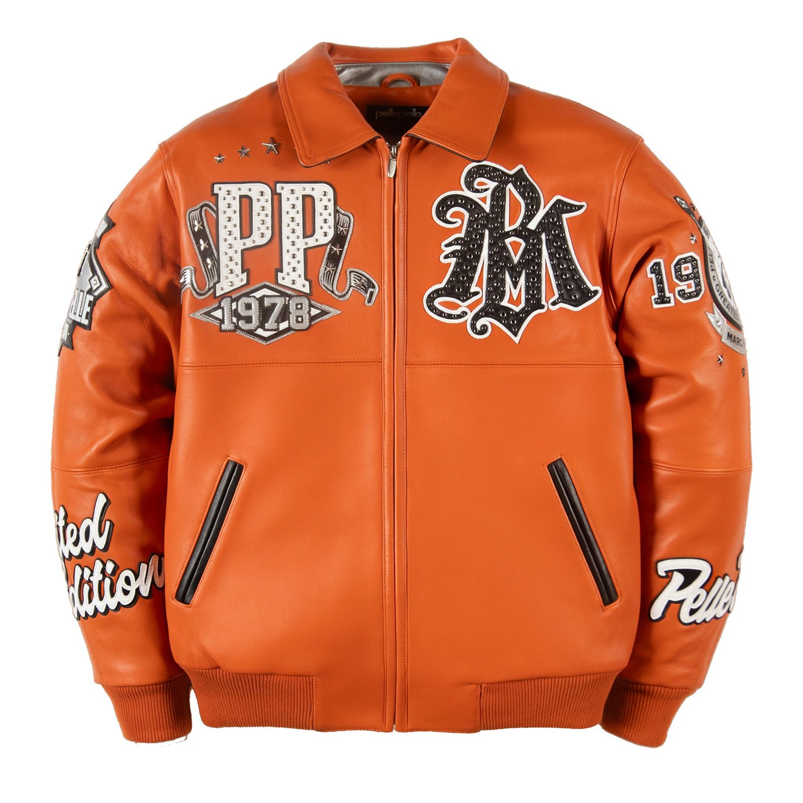 326-37603_Orange_1.jpg Pelle Pelle All Time Champions Jacket - Image 1