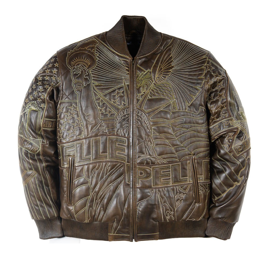BROWNQUILTFRONTWEB.jpg PELLE PELLE AMERICA QUILTED JACKET - Image 1